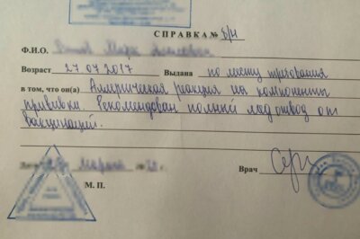 Медотвод от вакцинации